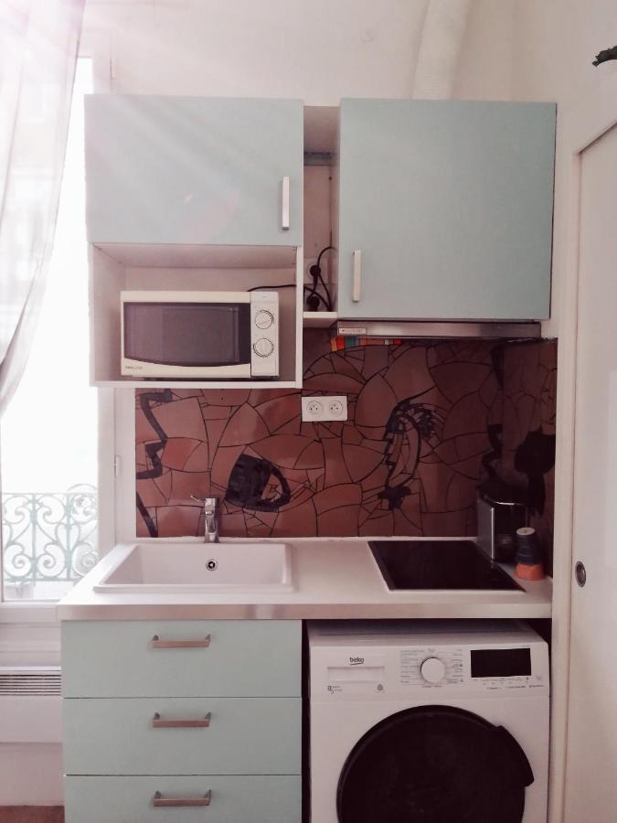 Studio dans un quartier résidentiel à Montrouge avec le métro à 2 min Exterior foto